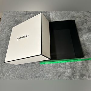 Luxury Chanel empty gift box from Chanel Mademoiselle perfum